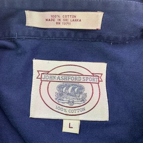 Vintage John Ashford Sport Mens Long Sleeve Button Down Shirt Western Size Large - Picture 3 of 5